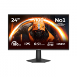 AOC 24G50F 180Hz (OC) LED GAMING monitorius su IPS technologija | 23.8 colių | FULL HD (1920x1080, 16:9, 93ppi) | Reakcijos laikas: 0.5ms (MPRT) | Jungtys: DisplayPort, HDMI, 3.5mm | Tilt, VESA, Kensington Security slot
