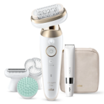 Braun Epilator | Silk-&eacute;pil 9 Flex SkinSpa SES9-481 3D | Operating time (max) 50 min | Number of power levels 2 | Wet and Dry | White/Gold