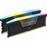 CORSAIR VENGEANCE RGB 32GB 2x16GB DDR5 5200MHz DIMM Unbuffered 40-40-40-77 XMP 3.0 Black Heatspreader RGB LED 1.25V