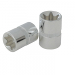 Torx lizdas 1/2" CHROMEplus,ant pakabinamos etiketės E18, KS Tools
