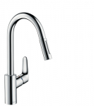 Hansgrohe Focus M41 Single lever kitchen mixer 240, pull-out spray, 2jet 31815000