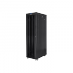 LANBERG Free standing rack 19inch cabinet 47U 800x1200 glass door LCD flat pack black