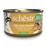 SCHESIR Tuna with chicken in jelly - &scaron;lapias kačių maistas - 85g