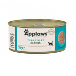 APPLAWS Tuna fillet in broth - &scaron;lapias kačių maistas - 70g