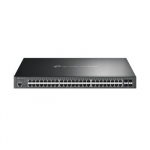 TP-Link Omada SG3452P tinklo komutatorius Valdomas L2/L3 Gigabit Ethernet (10/100/1000) Maitinimas per Eternetą (PoE) 1U Juoda