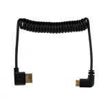 HDMI Laidas - Kampinis HDMI į Mini HDMI 50 cm 48 Gbps 8K/60Hz Spiralinis