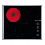 Bosch | Hob | PKE645CA2E | Vitroceramic | Number of burners/cooking zones 4 | Rotary knobs | Black