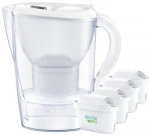 Marella XL 3.5l filter jug + 4 cartridges PRO Pure Performance cartridges White
