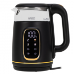 Adler Kettle with LED Display | AD 1305 | Electric | 2200 W | 1.7 L | Plastic | 360&deg; rotational base | Black/Gold