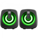 PC speakers J1 2.0 6W L ED USB black