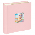 Nuotraukų Albumas - Walther ME-110-BR Fun 10x15 200 Nuotraukų Baltos Puslapiai rožinis