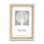 Rėmelis 30x40 plast 1301119 ECO baltas su auksu | 15mm