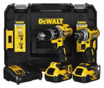 GALVANINIŲ ĮRANKIŲ RINKINYS COMBO DEWALT DCK266P2T (DCD796+DCF887) 2X5,0AH 18V