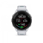 Garmin Forerunner 265s 42mm juodas apvadas su &bdquo;Whitestone&ldquo; (baltojo akmens) spalvos korpusu ir &bdquo;Whitestone&ldquo; (baltojo akmens) arba &bdquo;Neo Tropic&ldquo; (žalsvos) spalvos silikoniniu dirželiu