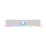 Trust GXT 619W Thorne White Stereo soundbar with RGB lighting and a space saving design