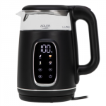 Adler Kettle with LED Display | AD 1305 | Electric | 2200 W | 1.7 L | Plastic | 360&deg; rotational base | Black/Silver