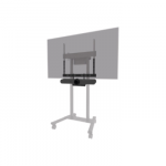 Neomounts Floor stand | AV60-500BL Videobar and laptop shelf kit | Height adjustment | 43-110 " | Maximum weight (capacity) 8 kg | Black