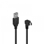 USB kabelis - LINDY USB 2.0 Type A į Mini-B Laidas, 1 m, Juodas