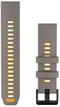 Garmin kellarihm QuickFit 22mm fenix 9 Pro, silver gray/yellow flare