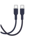 Puro Soft, USB-C / USB-C, 1,5 m, tamsiai mėlynas - Laidas