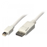 DisplayPort Kabelis - LINDY Mini DisplayPort į DisplayPort Kabelis, 2 m, Baltas