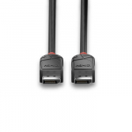 DisplayPort Kabelis - LINDY Black Line DisplayPort 1.2 Kabelis, 4096x2160@60Hz, 0.5 m, Juodas