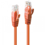 Tinklo Kabelis - LINDY Cat.6 U/UTP Tinklo Kabelis, RJ45, M/M, 250MHz, 0.3 m, Oranžinis