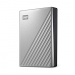 WD My Passport Ultra 4TB Silver USB-C/USB3.0 HDD 2.5inch Metal finish RTL portable extern