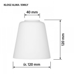 Activejet pakabinamas &scaron;viestuvas AJE-ALMA 3P E27 3x40W