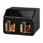 Dviguba gruzdintuvė be riebalų, 2200 W, talpa 8 l, LED ekranas