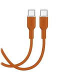 Puro Soft, USB-C / USB-C, 1,5 m, oranžinis - Laidas