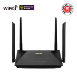Asus RT-AX1800U AX1800 Dual Band WiFi 6 (802.11ax) Router supporting MU-MIMO and OFDMA technology, with AiProtection Classic network security powered by Trend Micro&trade;, compatible with ASUS AiMesh WiFi system