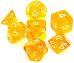 REBEL RPG Dice Set - Crystal - Yellow