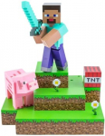 Minecraft Steve Diorama Figural lempa