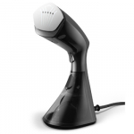 Philips 8000 Series Handheld Steamer with brush GC800/80 1600W, 230ml water tank, heated plate, 2-in-1 vertical and horizontal steaming function, Anti Calc Technology, Black and Silver/Damaged package