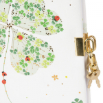 Užra&scaron;ų knygutė GOLDBUCH 44423 Lucky Clover su spynele| 17x17| 96 psl|balti lapai