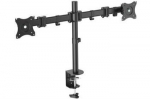 Mount Monitor Stand, 2xLCD, max. 27'', max. load 8kg, adjustable and rotated 360