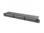 LANBERG PPS6-1024-B Patch Panel 24 port 1U cat. 6 shielded black