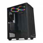 iBox CETUS 906 &bdquo;Midi Tower&ldquo; Juoda