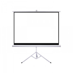 &Scaron;ilelis ET-1 baltas projektoriaus ekranas su stovu (100" 180x180)