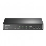 TP-Link TL-SF1009P tinklo komutatorius Ne-valdomas Fast Ethernet (10/100) Maitinimas per Eternetą (PoE) Juoda