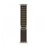 49mm Dark Olive Alpine Loop - Medium - Natural Titanium Finish