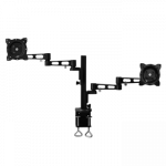 LOGILINK - Dual monitor desk mount, aluminum