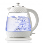 ETA | Crystal Kettle | ETA315490010 | Electric | 2200 W | 1.7 L | Glass | 360&deg; rotational base | Glass/White
