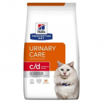 HILL'S PRESCRIPTION DIET Feline c/d Urinary Care Multicare Stress Sausas kačių maistas Vi&scaron;čiukas 3 kg