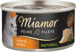 MIAMOR Feine Filets Naturell Chicken with pumpkin - &scaron;lapias kačių maistas - 80g