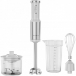 Hand Blender, 1200W in CB, White, Tiger Teeth Cutter, Whisk, Food Processor, Cup