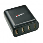 USB Ilgintuvas - LINDY 4 Prievadų USB 2.0 Cat.6 Ilgintuvas 60 m