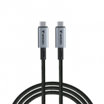 Verbatim 31847 Sync and Charge Kabelis USB-C į USB-C 240W 40Gbps 120cm, Pilka/Juoda