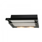 CATA | Hood | TF 2003 600 GBK | Telescopic | Energy efficiency class C | Width 60 cm | 390 m&sup3;/h | Mechanical control | LED | Black Glass